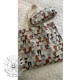 Tissu déco Linenlook Dog Dress Up