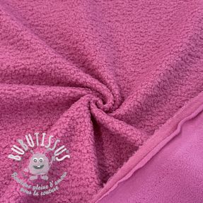 Fleece TEDDY DOUBLE SIDED pink