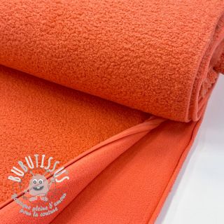 Fleece TEDDY DOUBLE SIDED tangerine