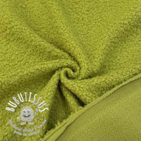 Fleece TEDDY DOUBLE SIDED old lime