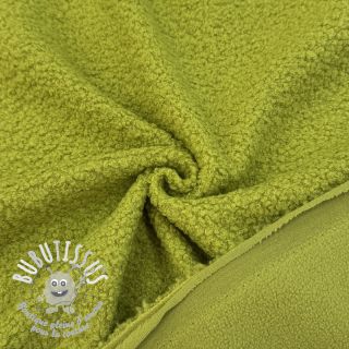 Fleece TEDDY DOUBLE SIDED old lime