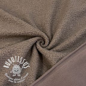 Fleece TEDDY DOUBLE SIDED taupe