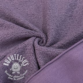 Fleece TEDDY DOUBLE SIDED mulberry