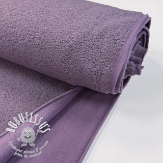 Fleece TEDDY DOUBLE SIDED mulberry