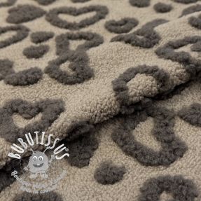 Kabátovina TEDDY Hearts sand