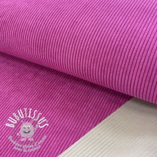 Tissu velours cotelé HUGGY hibiscus