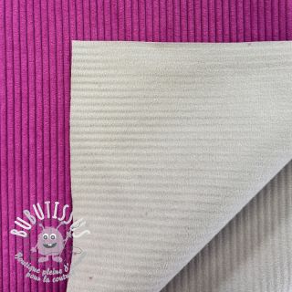 Tissu velours cotelé HUGGY hibiscus