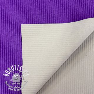Tissu velours cotelé HUGGY lavande