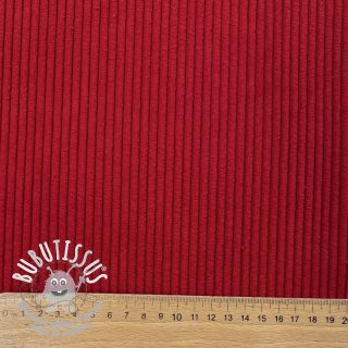 Tissu velours cotelé HUGGY tomate