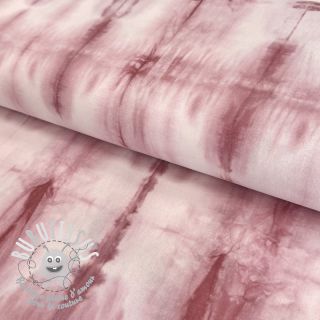 Tissu coton HAND TIE DYE dark old pink
