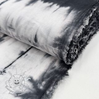 Tissu coton HAND TIE DYE black