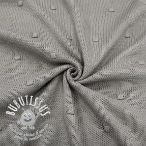 Tissu tricot BIG KNIT DOT grey