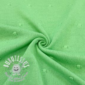 Tissu tricot BIG KNIT DOT grass green