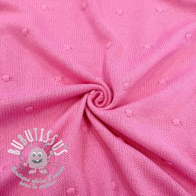 Tissu tricot BIG KNIT DOT pink