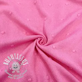 Tissu tricot BIG KNIT DOT pink