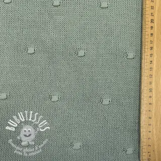 Tissu tricot BIG KNIT DOT old green