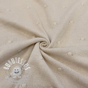 Tissu tricot BIG KNIT DOT naturals