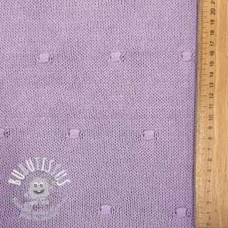 Tissu tricot BIG KNIT DOT violet