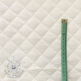Tissu double gaze/mousseline QUILT ecru