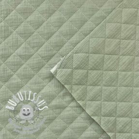 Tissu double gaze/mousseline QUILT nile
