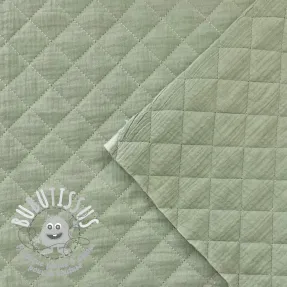 Tissu double gaze/mousseline QUILT nile