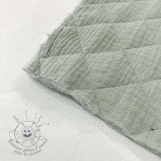 Tissu double gaze/mousseline QUILT nile