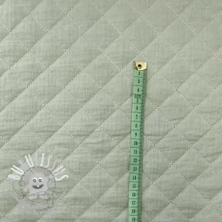 Tissu double gaze/mousseline QUILT nile