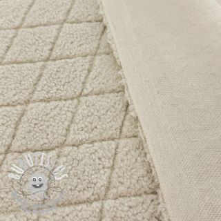 Tissu de manteau TEDDY Diamond beige