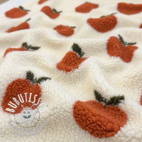 Tissu de manteau TEDDY JACQUARD Apples