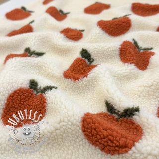 Tissu de manteau TEDDY JACQUARD Apples