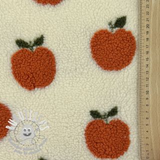 Tissu de manteau TEDDY JACQUARD Apples