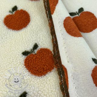 Tissu de manteau TEDDY JACQUARD Apples