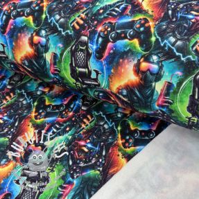 Sweat envers minkee JOGGING Game over design A digital print