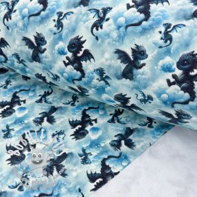Sweat envers minkee JOGGING Dragons design C digital print