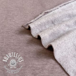 Sweat envers minkee MELANGE taupe