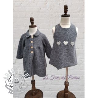 Tissu de manteau PRATO thick wool grey