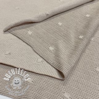 Tissu tricot BIG KNIT DOT old green