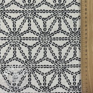 Tissu déco jacquard Bong ecru