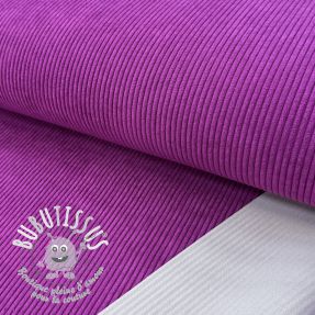 Tissu velours cotelé HUGGY aubergine