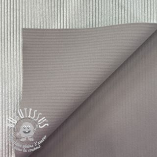 Tissu velours cotelé HUGGY silver