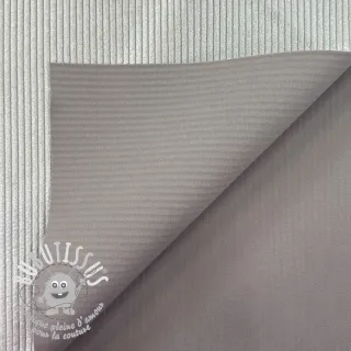 Tissu velours cotelé HUGGY silver