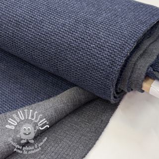 Tissu de manteau DOUBLE FACE WITH JERSEY dark blue