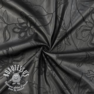 Simili cuir Flowers design B