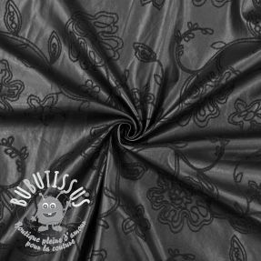 Simili cuir Flowers design A