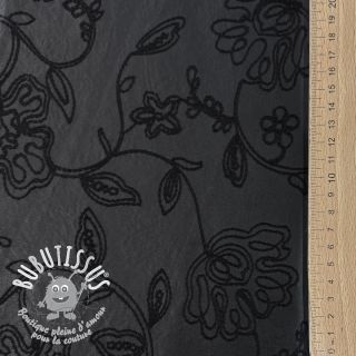 Simili cuir Flowers design A