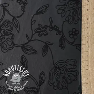 Simili cuir Flowers design A