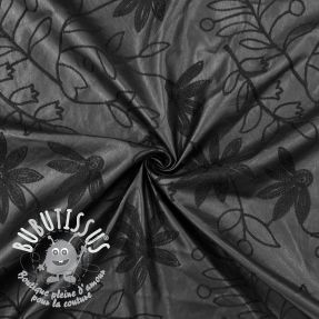 Simili cuir Flowers design C