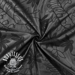 Simili cuir Flowers design C