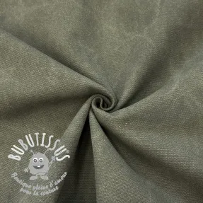 CANVAS STONEWASHED army green