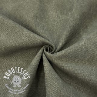 CANVAS STONEWASHED army green